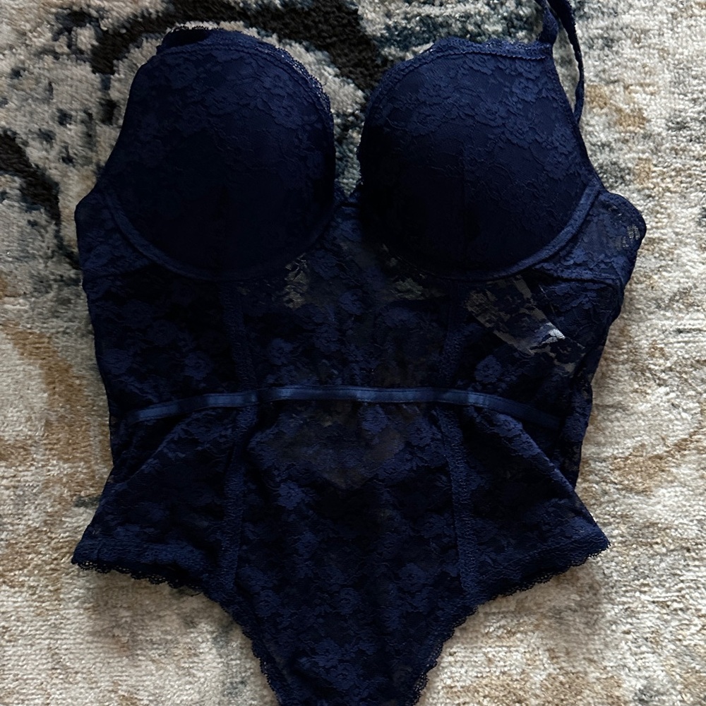 FLORAL LACE MESH LINGERIE BODYSUIT